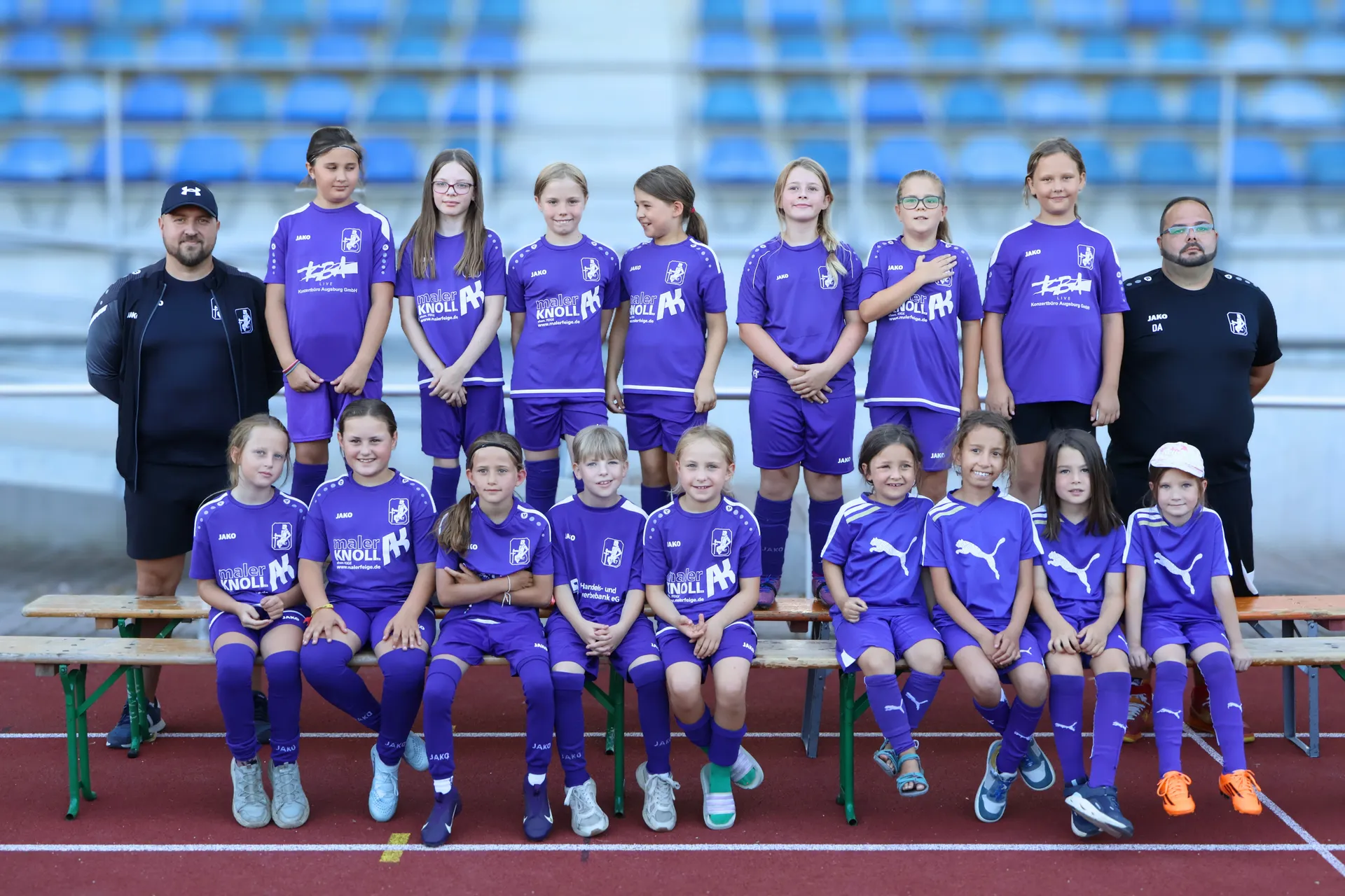 Mannschaftsfoto TSV Schwaben Augsburg E-Juniorinnen