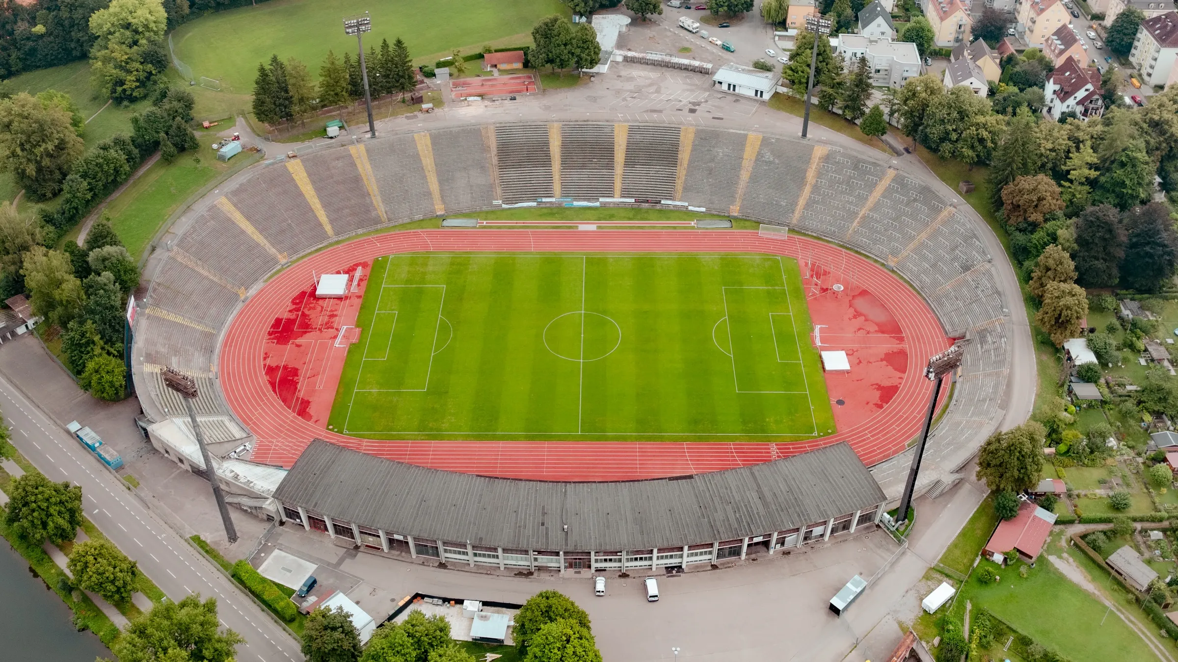 Rosenaustadion Ansicht Oben