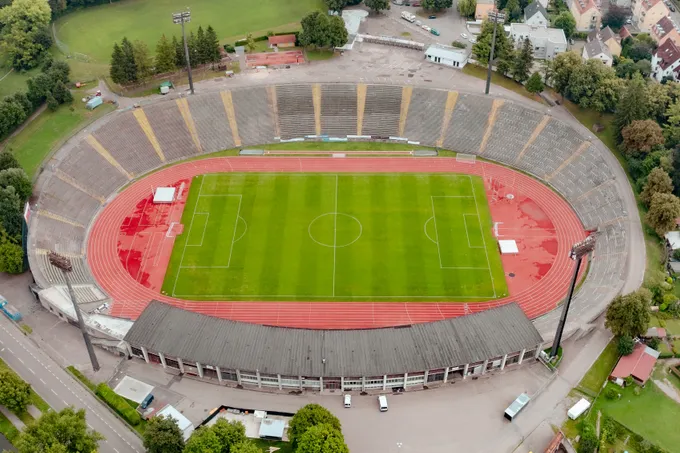 Rosenaustadion Ansicht Oben