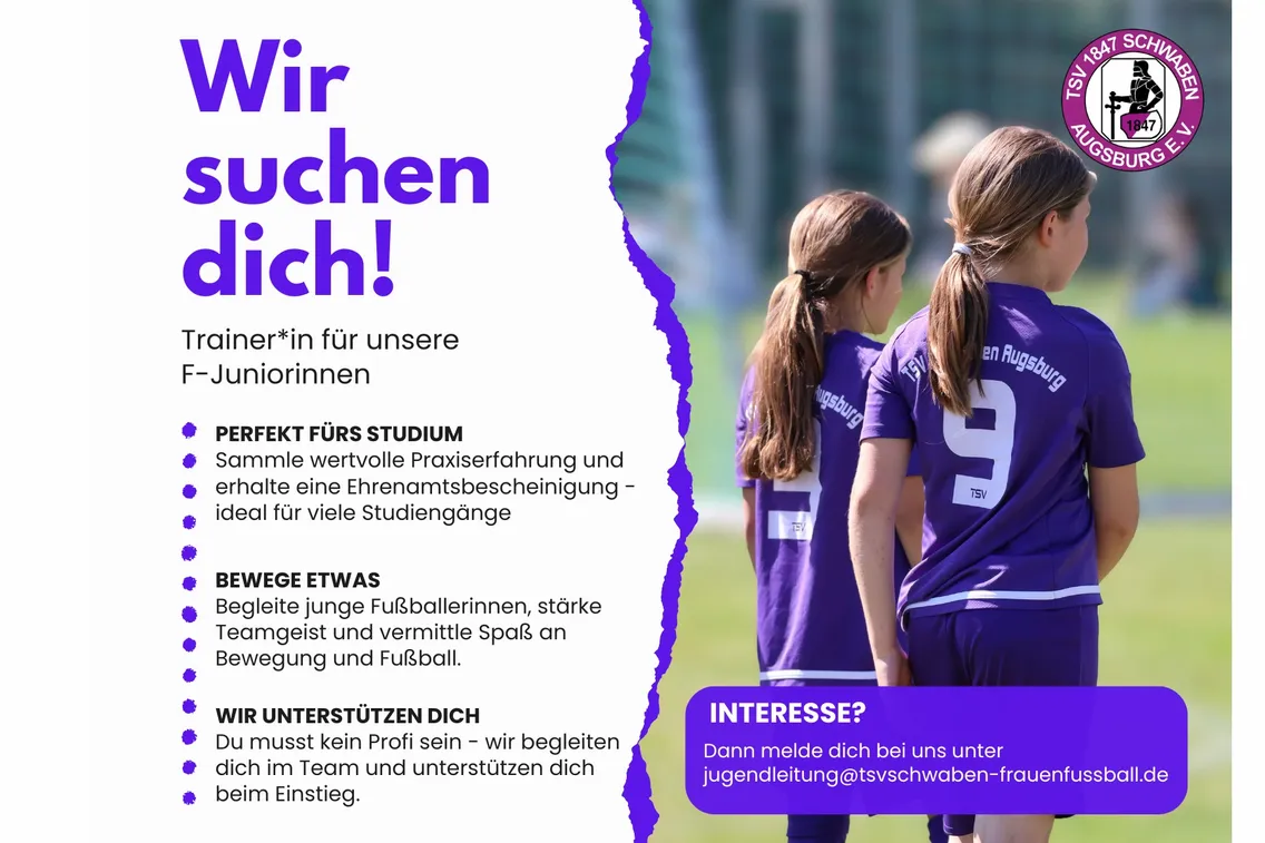 Foto zum Newsartikel Trainer*in für unsere F-Juniorinnen gesucht