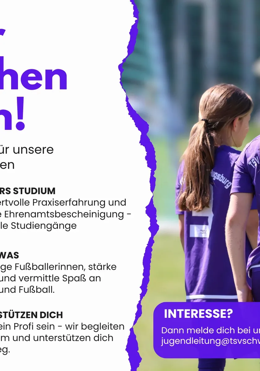 Trainer*in für unsere F-Juniorinnen gesucht